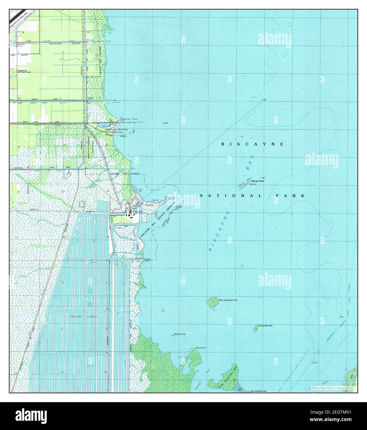 Arsenicker Keys, Florida, map 1997, 1:24000, United States of America by Timeless Maps, data U.S. Geological Survey Stock Photo