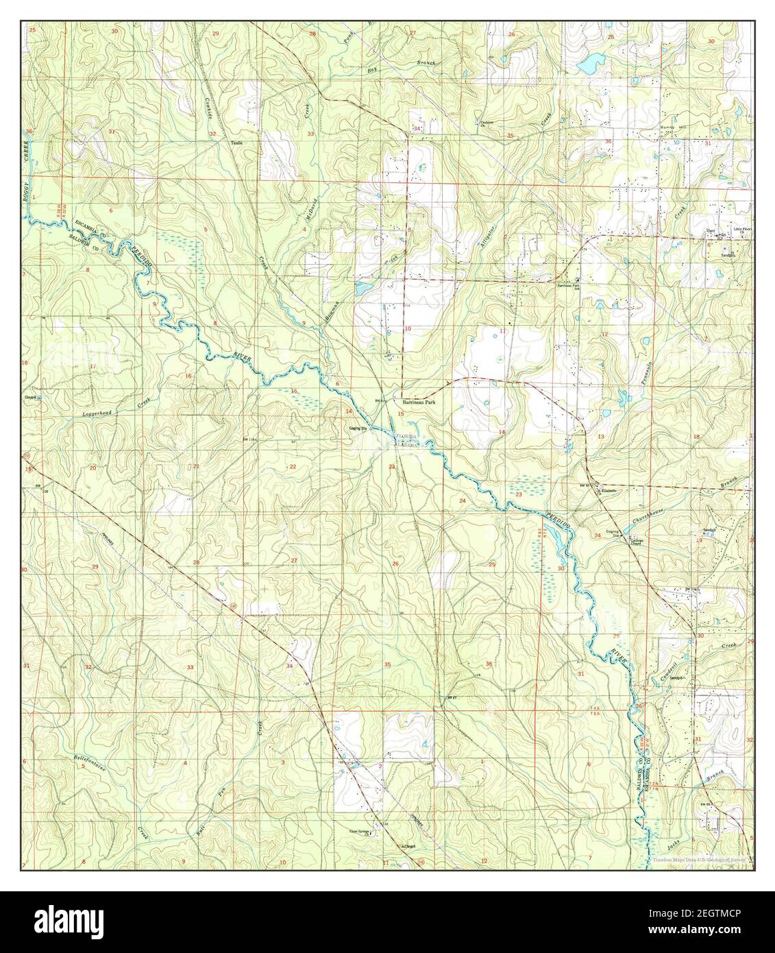 Barrineau park hi res stock photography - Barrineau Park Florida Map 1994 124000 United States Of America By Timeless Maps Data Us Geological Survey 2EGTMCP