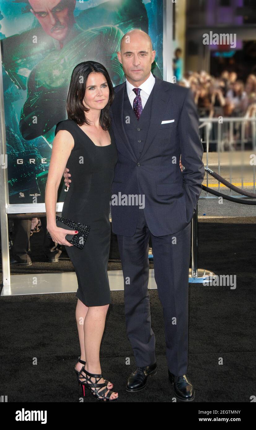 Mark Strong and Liza Marshall at GREEN LANTERN Premiere, Grauman's Chinese Theatre, Los Angeles, CA June 15, 2011 Stock Photo