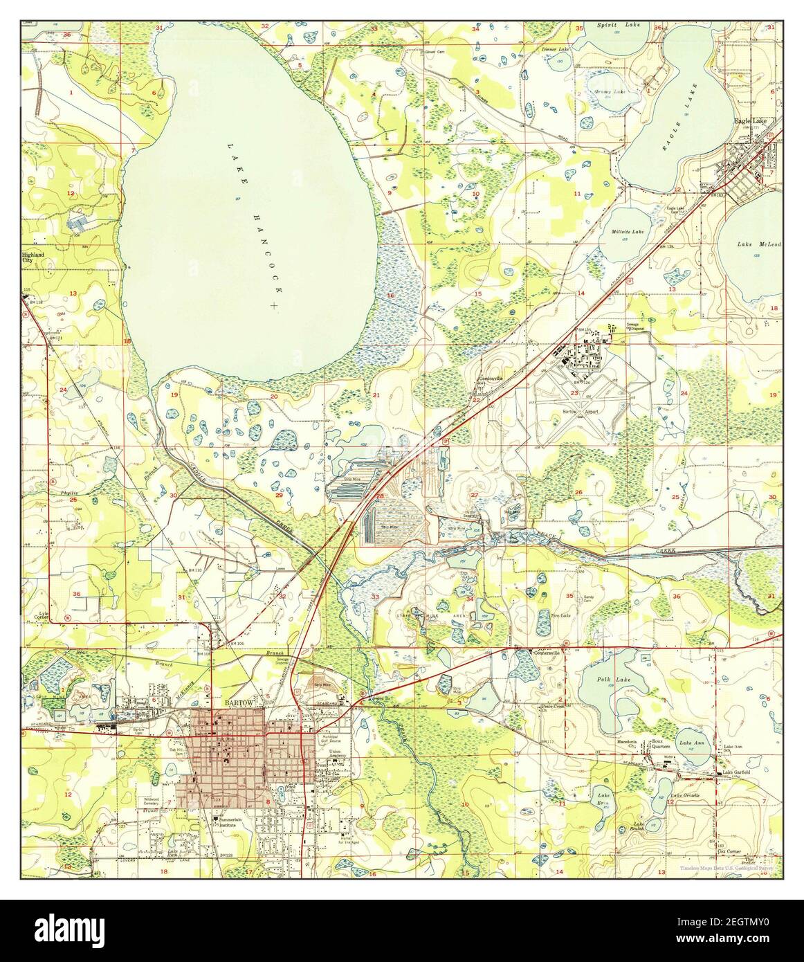 Map of bartow hires stock photography and images Alamy