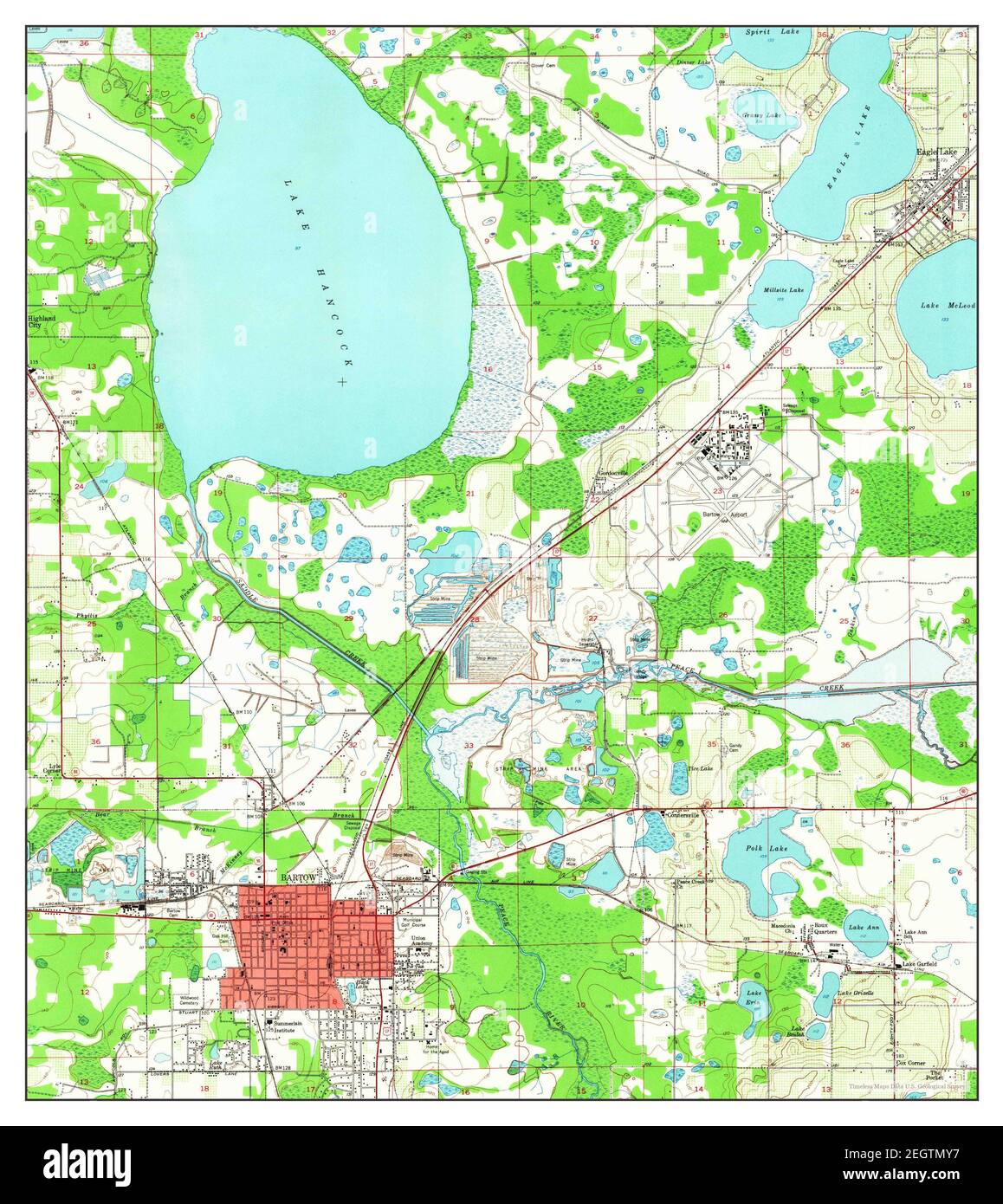 Bartow, Florida, map 1949, 124000, United States of America by Timeless Maps, data U.S