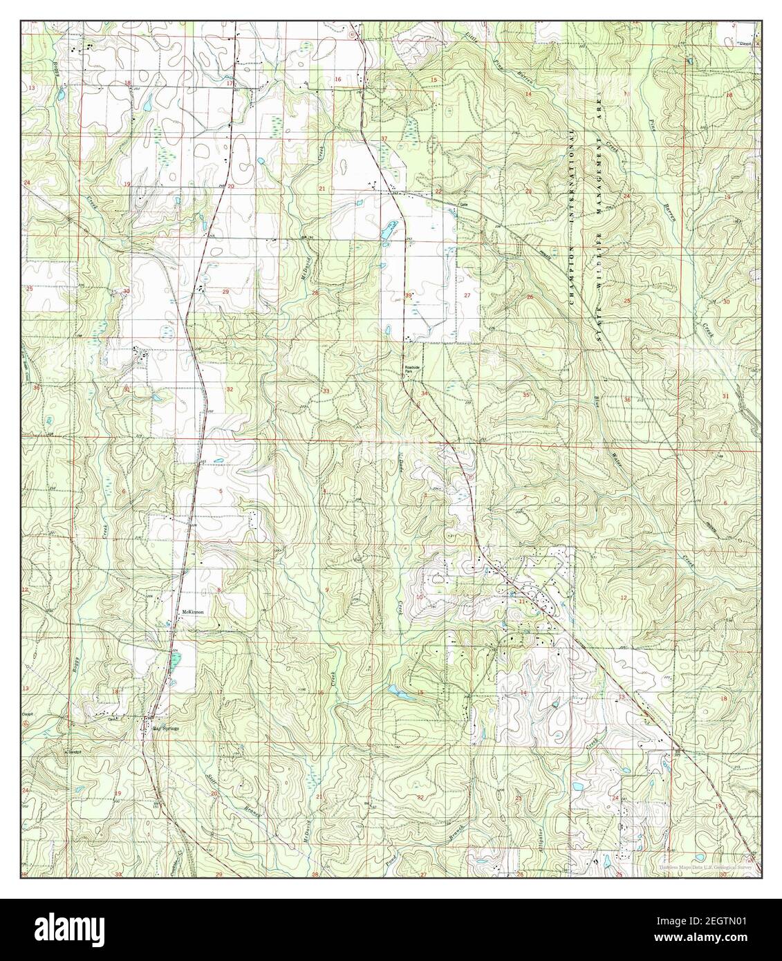 Bay Springs, Florida, map 1994, 124000, United States of America by