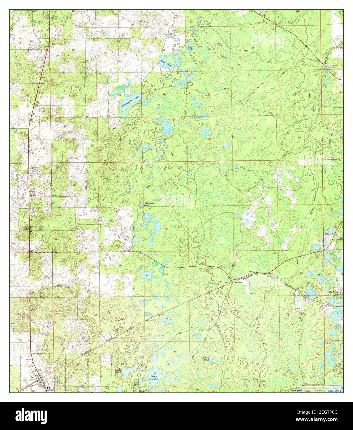 Bell Florida map 1968 1 24000 - Bell Florida Map 1968 124000 United States Of America By Timeless Maps Data Us Geological Survey 2EGTP0G 