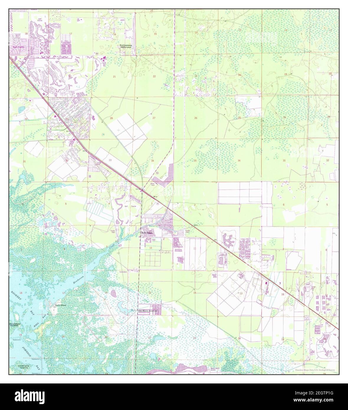 Belle Meade, Florida, map 1958, 124000, United States of America by