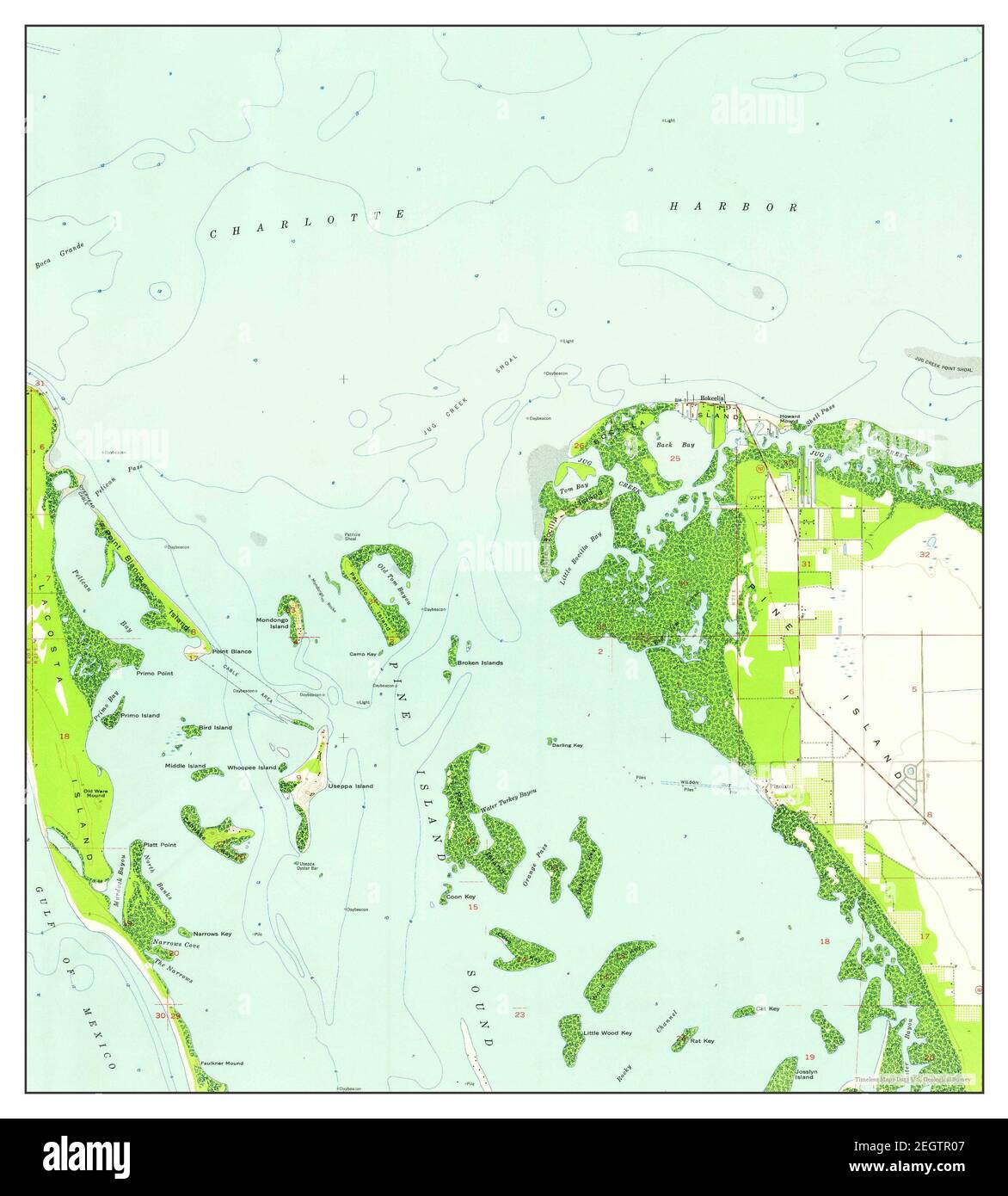 Bokeelia Florida map 1958 1 24000 - Bokeelia Florida Map 1958 124000 United States Of America By Timeless Maps Data Us Geological Survey 2EGTR07 