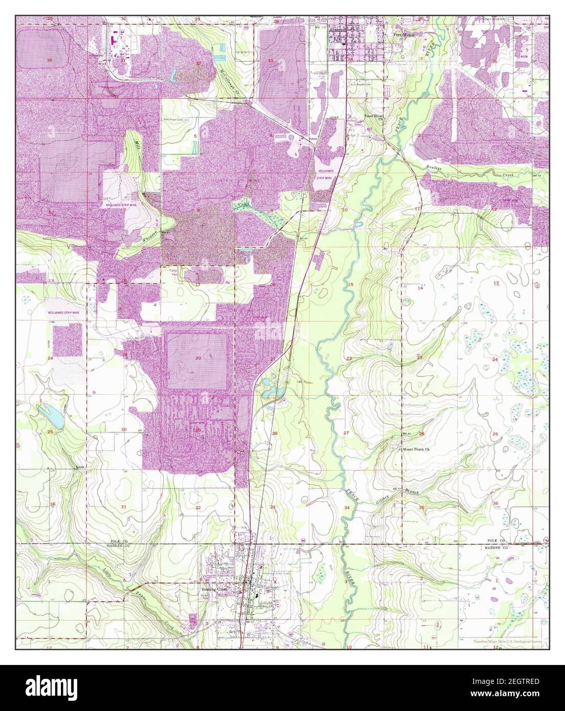 Bowling Green Florida map 1955 - Bowling Green Florida Map 1955 124000 United States Of America By Timeless Maps Data Us Geological Survey 2EGTRED 