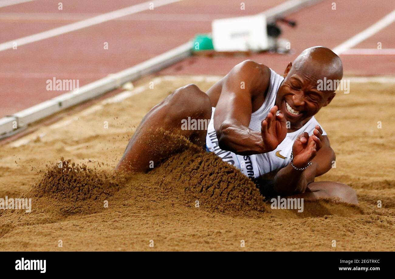 Athletics Iaaf Diamond League Golden Gala Stadio Olimpico Rome Italy May 31 18 Luvo Manyonga Of South Africa In Action During The Men S Long Jump Reuters Tony Gentile Stock Photo Alamy