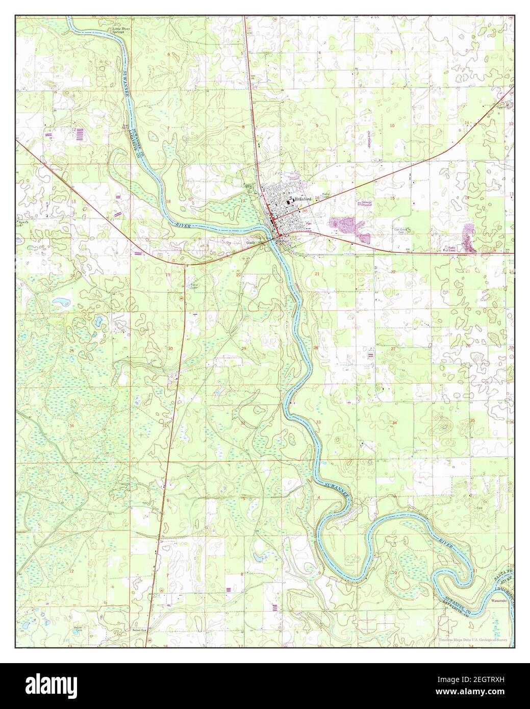 Map of branford florida hires stock photography and images Alamy