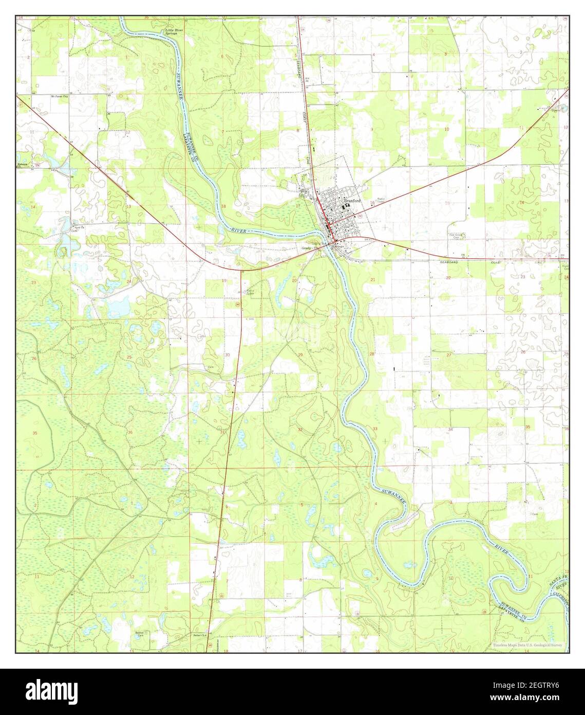 Branford florida map hires stock photography and images Alamy