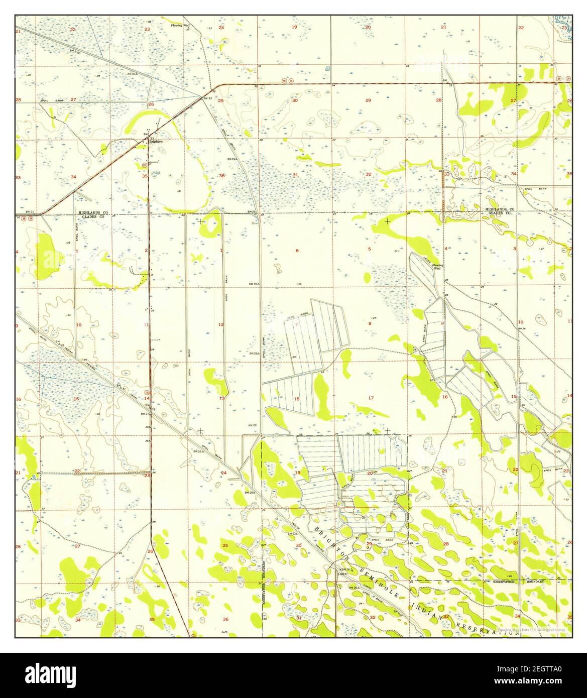 Brighton Florida map 1953 1 24000 - Brighton Florida Map 1953 124000 United States Of America By Timeless Maps Data Us Geological Survey 2EGTTA0