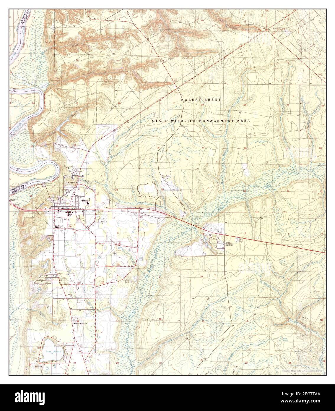 Bristol Florida map 1990 1 24000 - Bristol Florida Map 1990 124000 United States Of America By Timeless Maps Data Us Geological Survey 2EGTTAA
