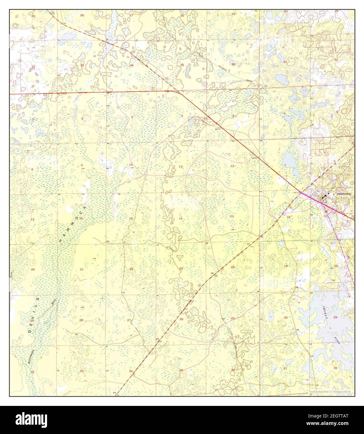Bronson Florida map 1954 1 24000 - Bronson Florida Map 1954 124000 United States Of America By Timeless Maps Data Us Geological Survey 2EGTTAT 