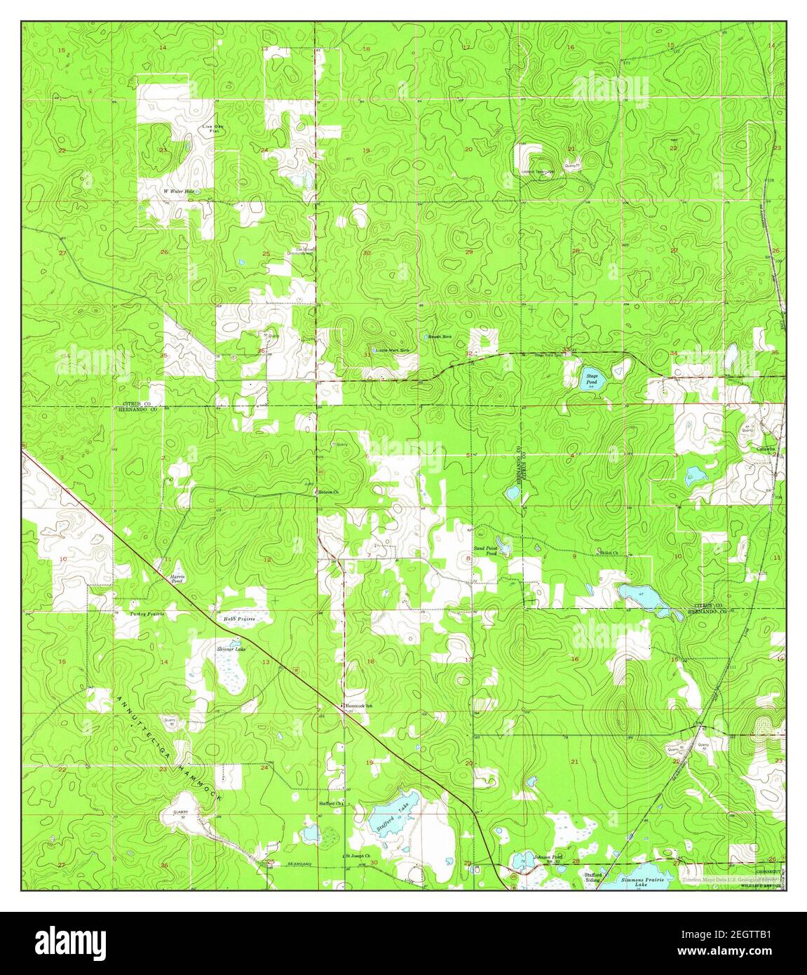 Brooksville florida map Cut Out - Brooksville Nw Florida Map 1954 124000 United States Of America By Timeless Maps Data Us Geological Survey 2EGTTB1 