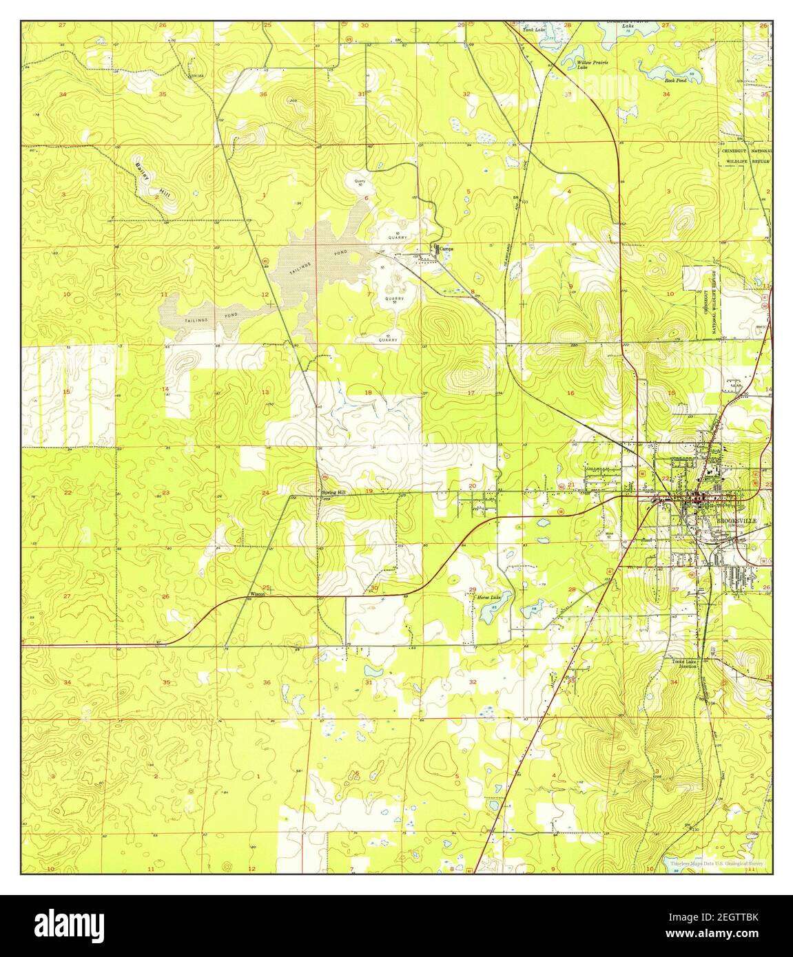 Brooksville florida map hires stock photography and images Alamy