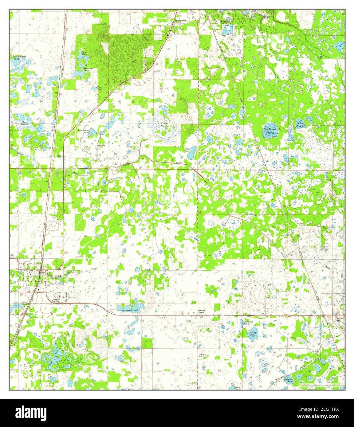 Bushnell Florida map 1958 1 24000 - Bushnell Florida Map 1958 124000 United States Of America By Timeless Maps Data Us Geological Survey 2EGTTPX