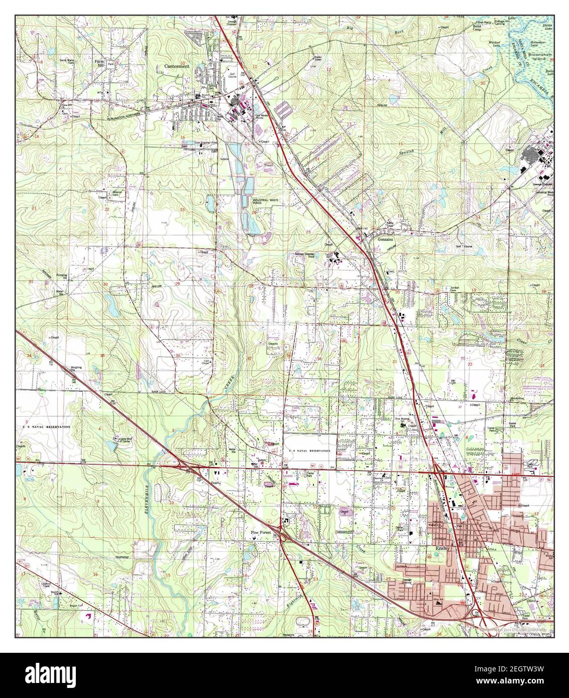 Cantonment, Florida, map 1978, 1:24000, United States of America by 