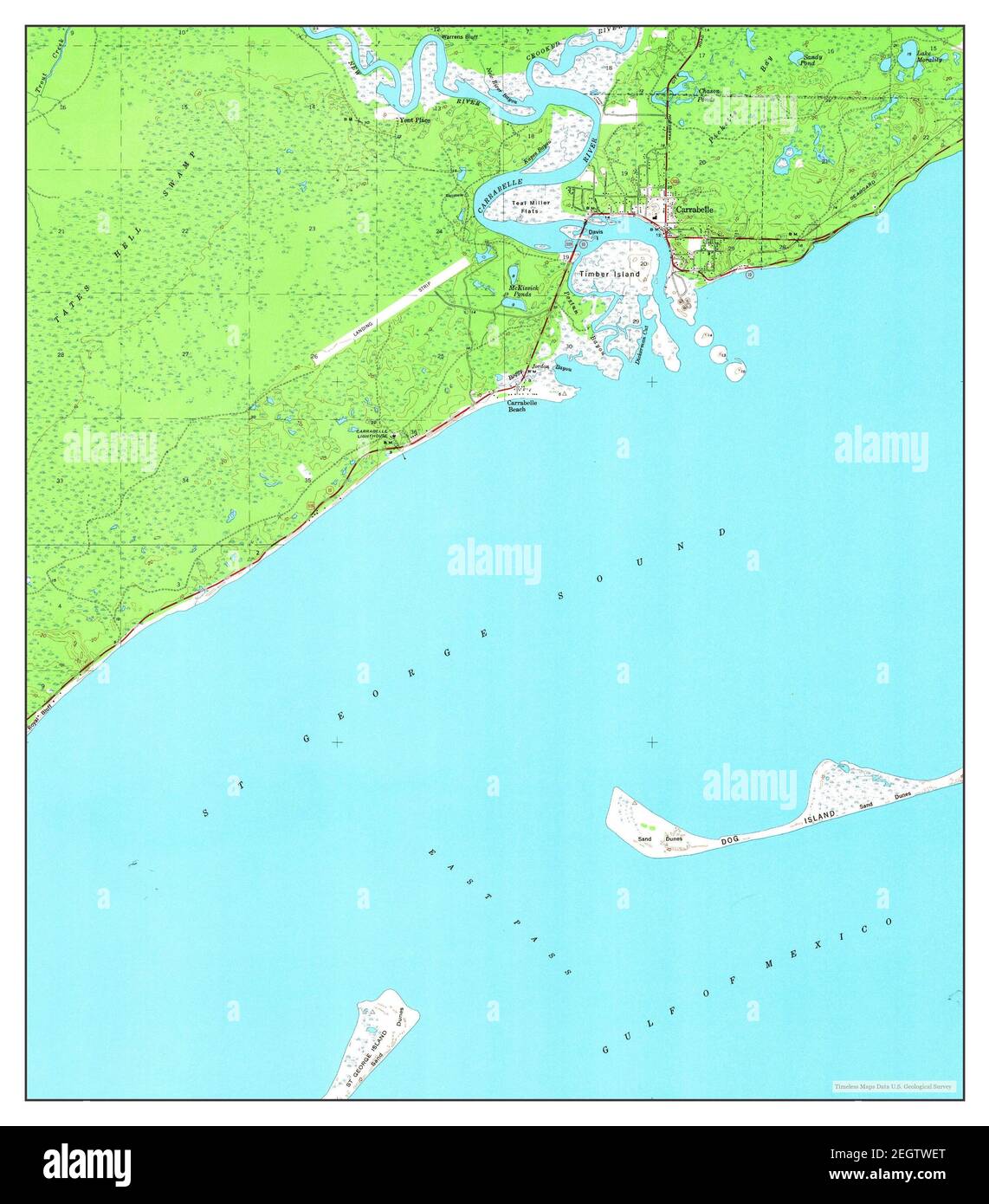 Carrabelle, Florida, map 1943, 124000, United States of America by