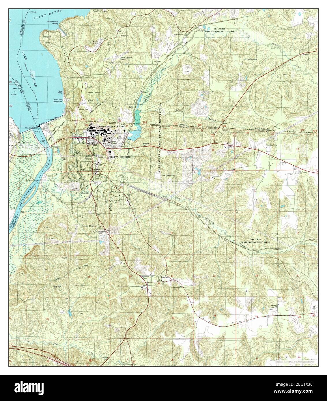 Chattahoochee, Florida, map 1994, 124000, United States of America by