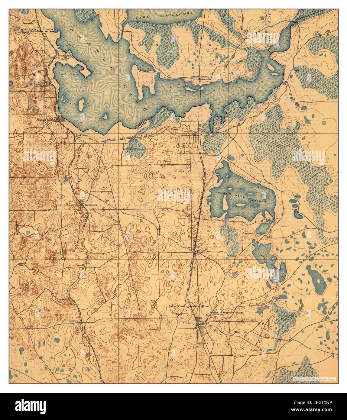 Citra Florida map 1895 1 62500 - Citra Florida Map 1895 162500 United States Of America By Timeless Maps Data Us Geological Survey 2EGTXNP 