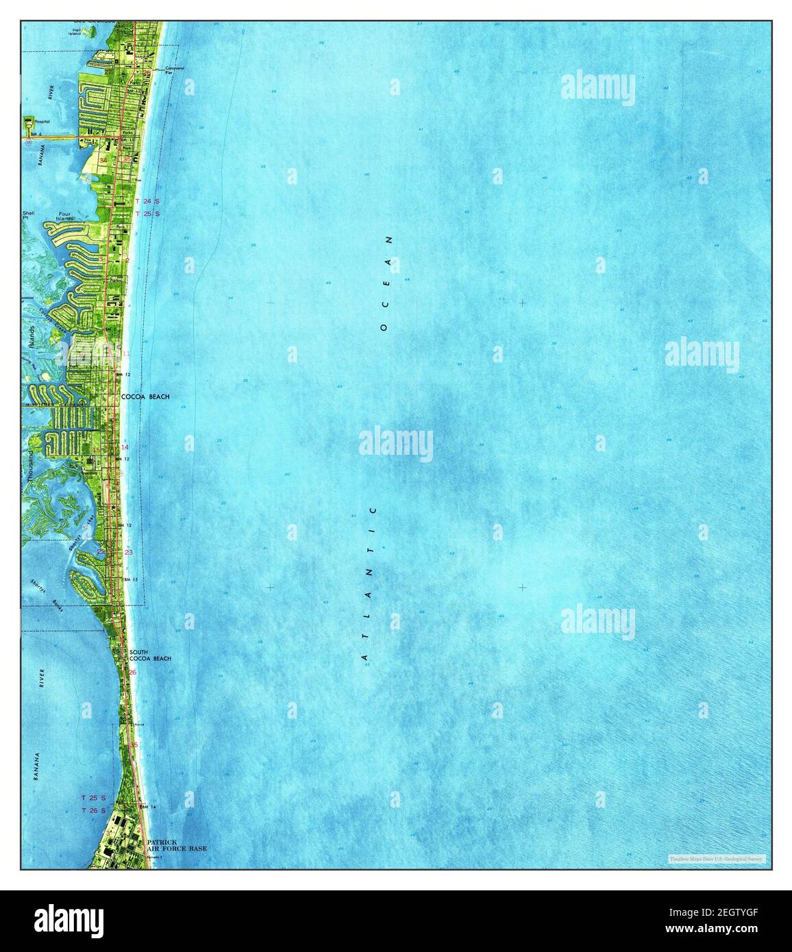 Map of cocoa beach hires stock photography and images Alamy
