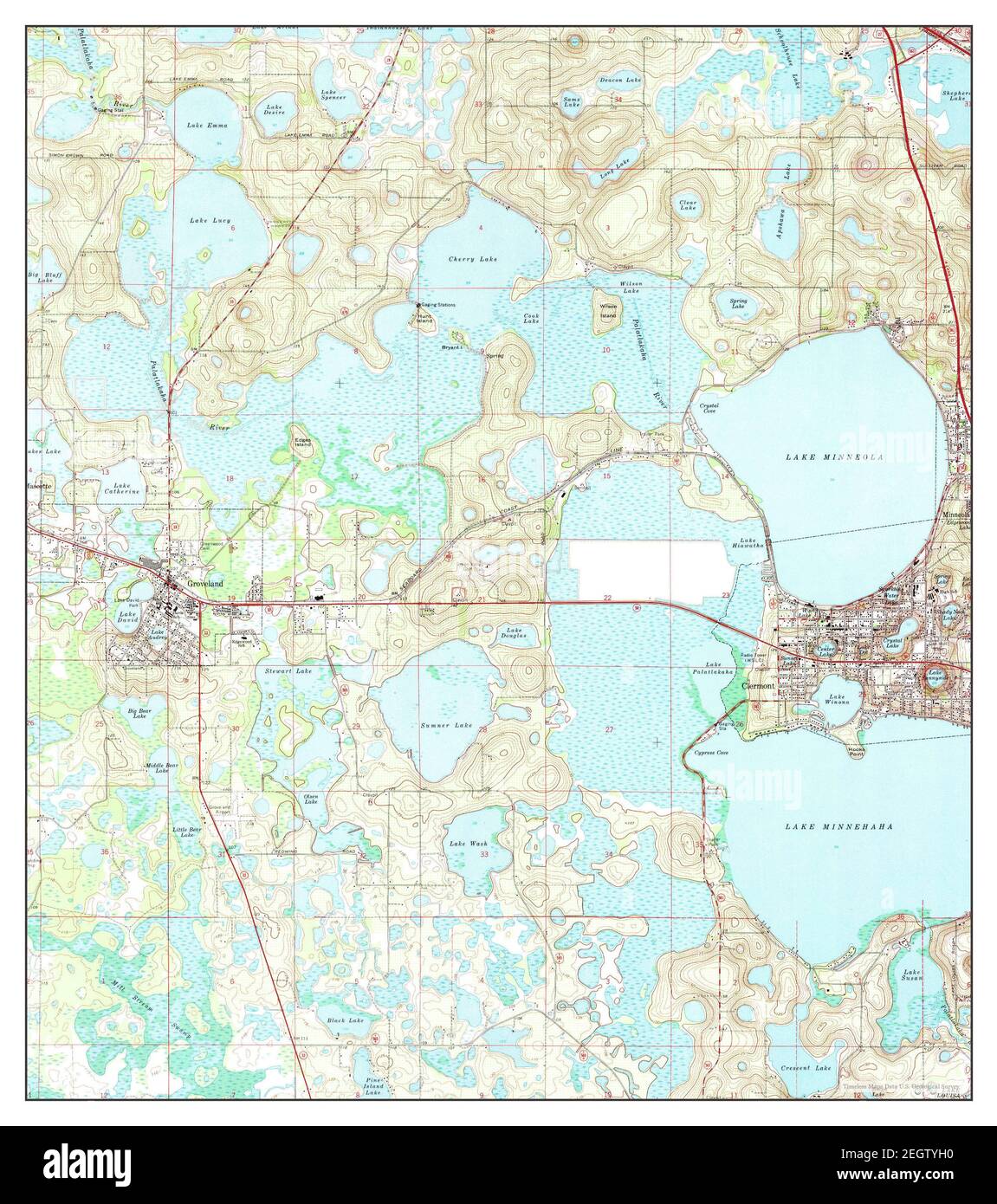 Map of clermont Cut Out Stock Images & Pictures - Alamy