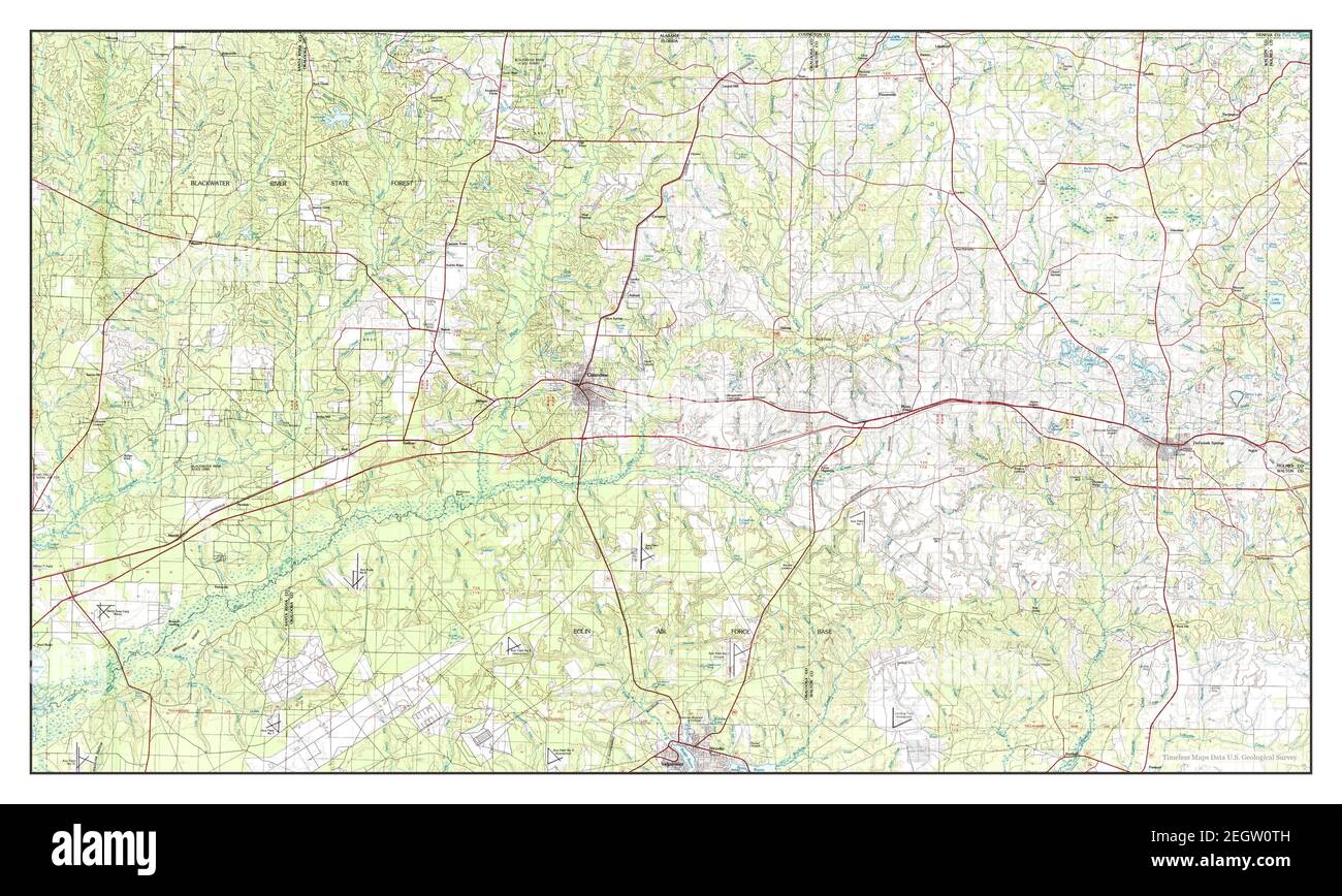 Map of crestview hi res stock photography - Crestview Florida Map 1978 1100000 United States Of America By Timeless Maps Data Us Geological Survey 2EGW0TH