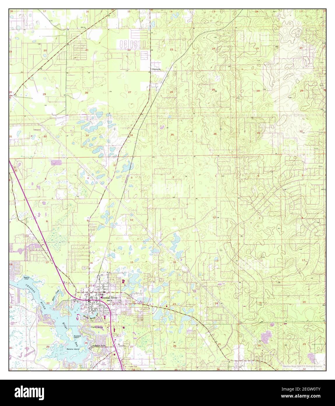 Map of crystal river florida Cut - Crystal River Florida Map 1954 124000 United States Of America By Timeless Maps Data Us Geological Survey 2EGW0TY 
