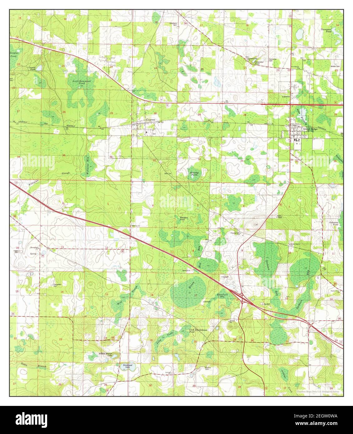 Cypress Florida map 1982 1 24000 - Cypress Florida Map 1982 124000 United States Of America By Timeless Maps Data Us Geological Survey 2EGW0WA 