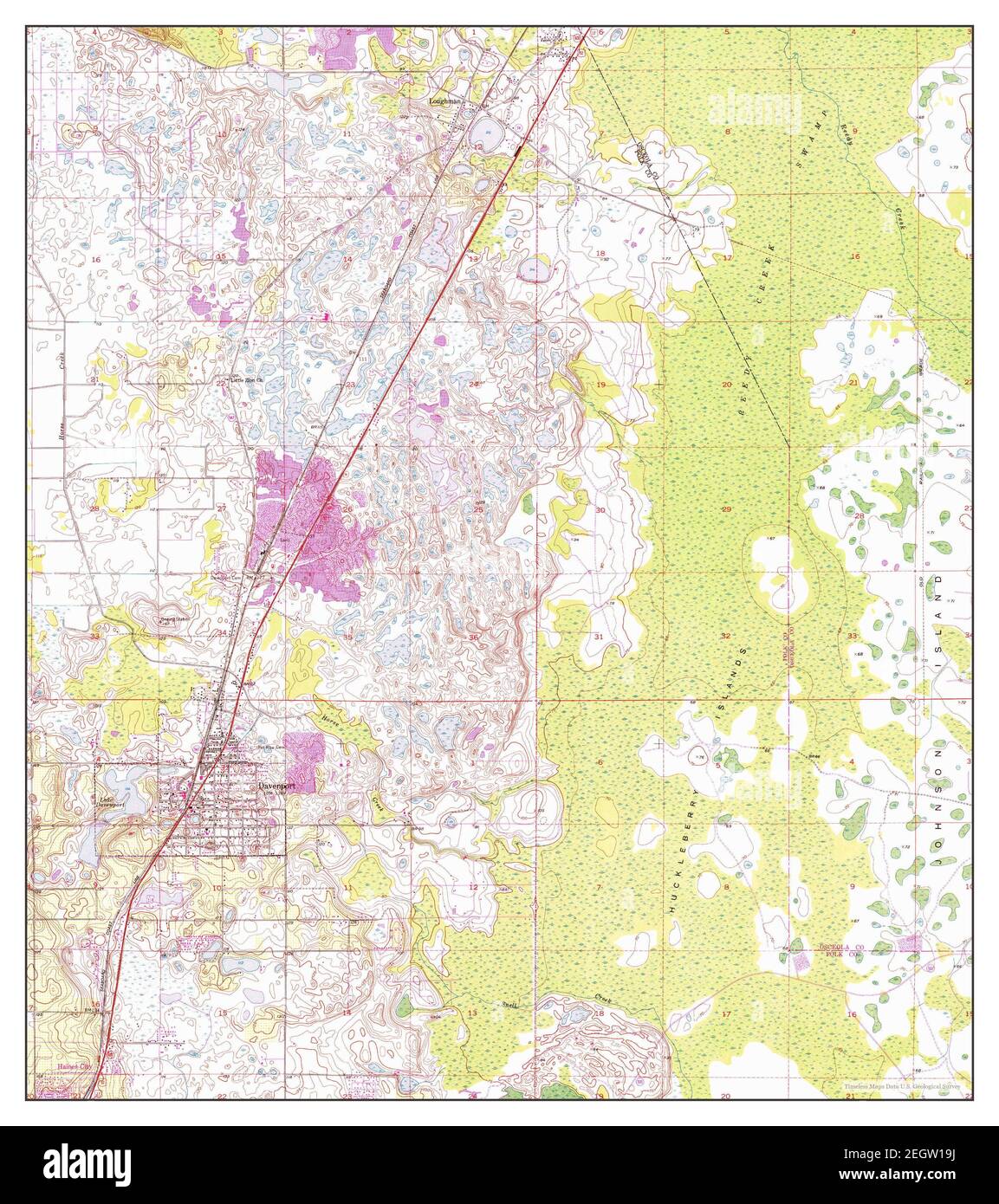 Davenport Florida map 1953 1 24000 - Davenport Florida Map 1953 124000 United States Of America By Timeless Maps Data Us Geological Survey 2EGW19J