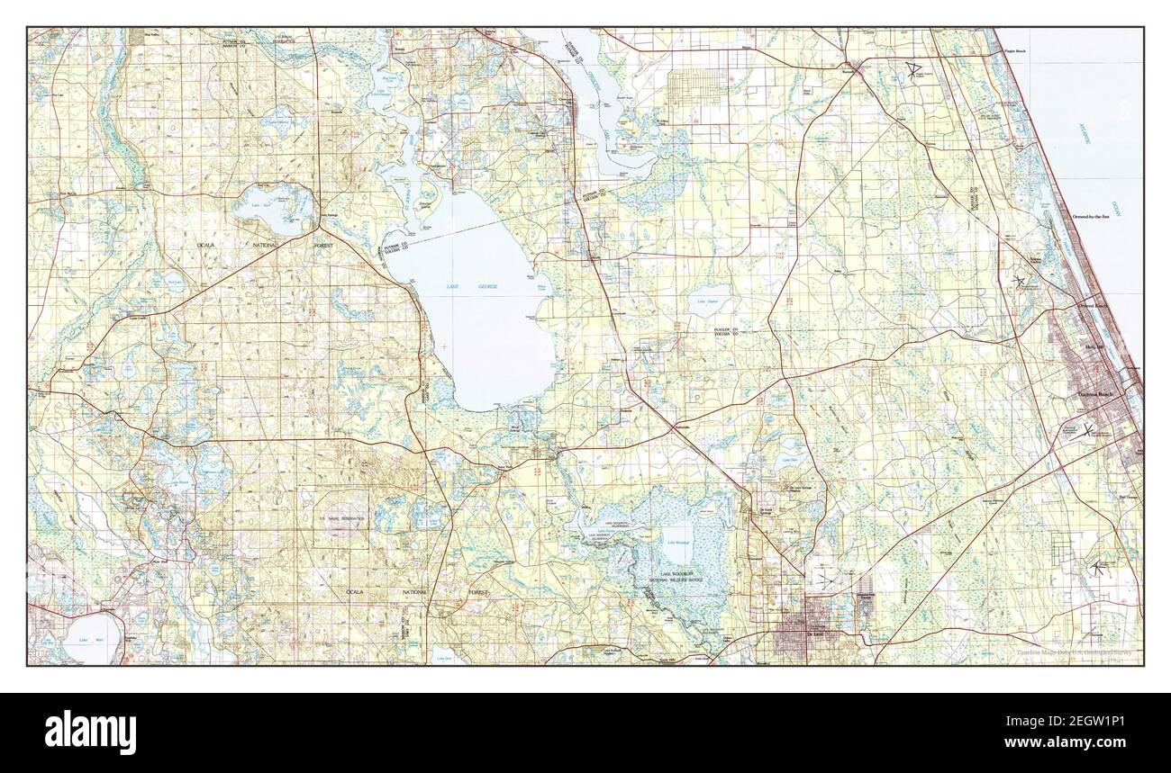 Daytona Beach Florida map 1978 - Daytona Beach Florida Map 1978 1100000 United States Of America By Timeless Maps Data Us Geological Survey 2EGW1P1 