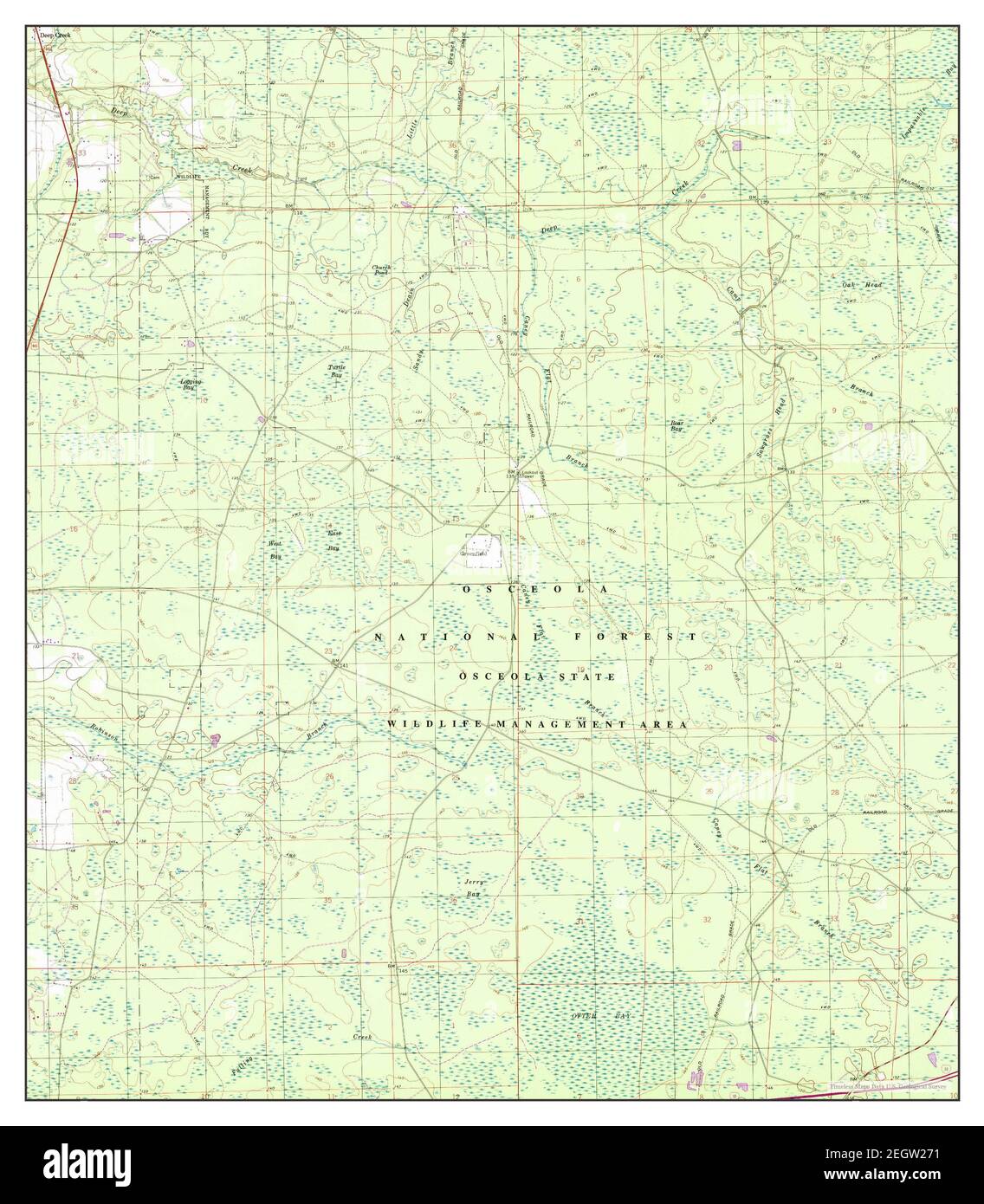 Deep Creek Florida map 1994 - Deep Creek Florida Map 1994 124000 United States Of America By Timeless Maps Data Us Geological Survey 2EGW271 