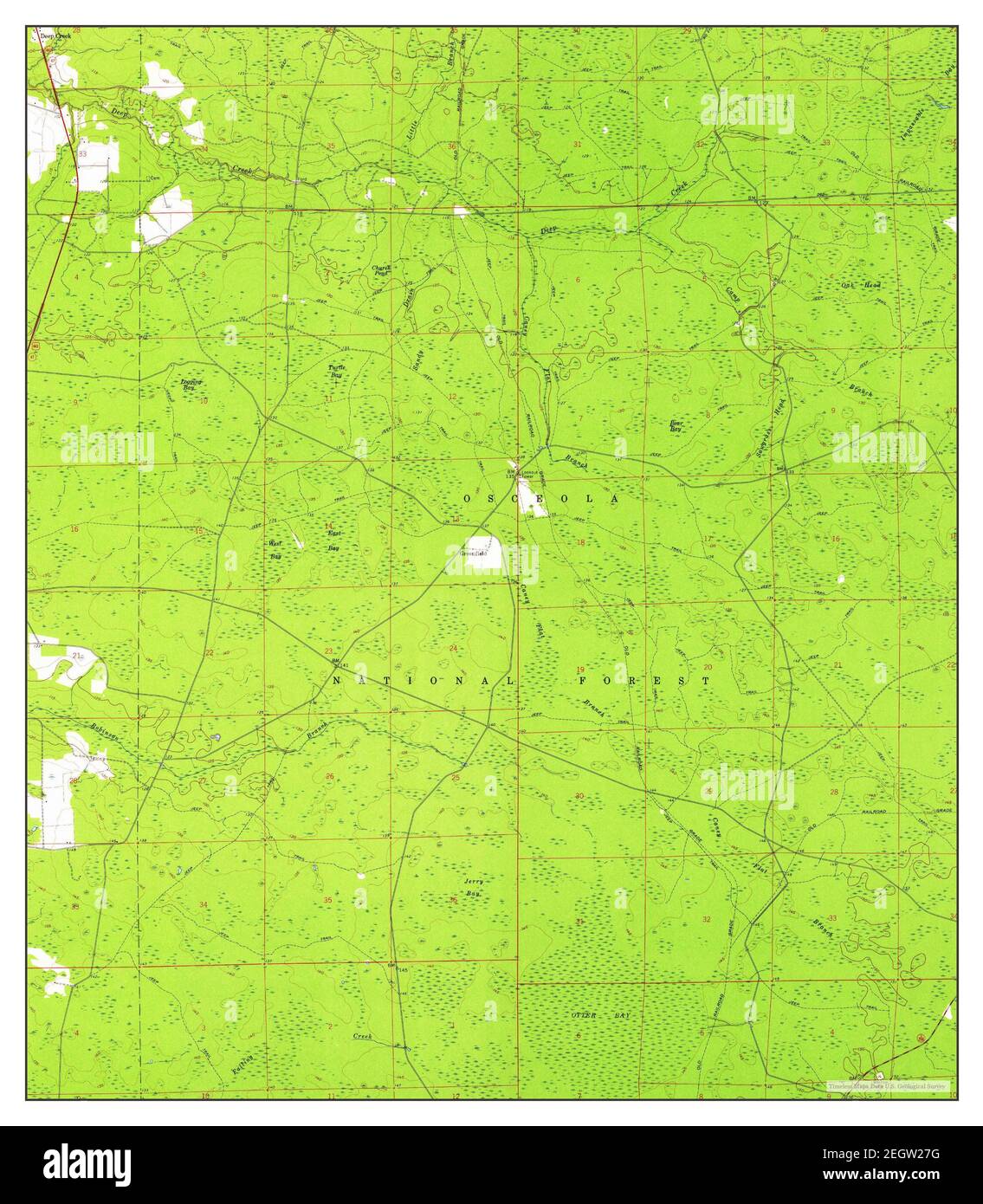Deep Creek Florida map 1961 - Deep Creek Florida Map 1961 124000 United States Of America By Timeless Maps Data Us Geological Survey 2EGW27G 