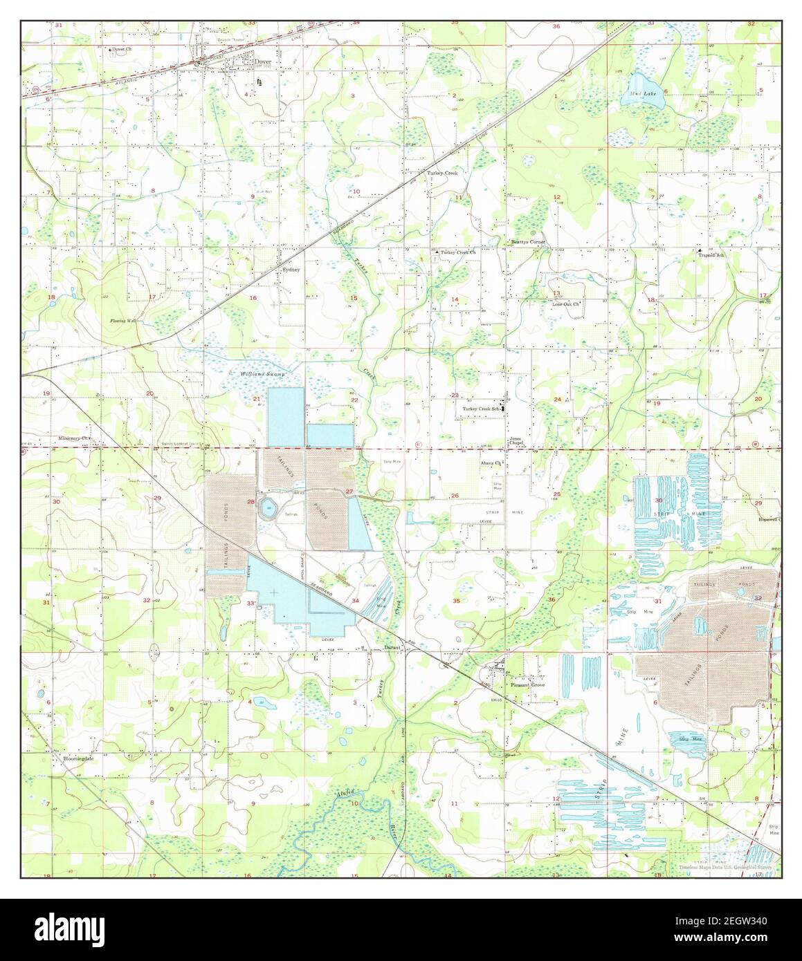 Dover Florida map 1955 1 24000 - Dover Florida Map 1955 124000 United States Of America By Timeless Maps Data Us Geological Survey 2EGW340 