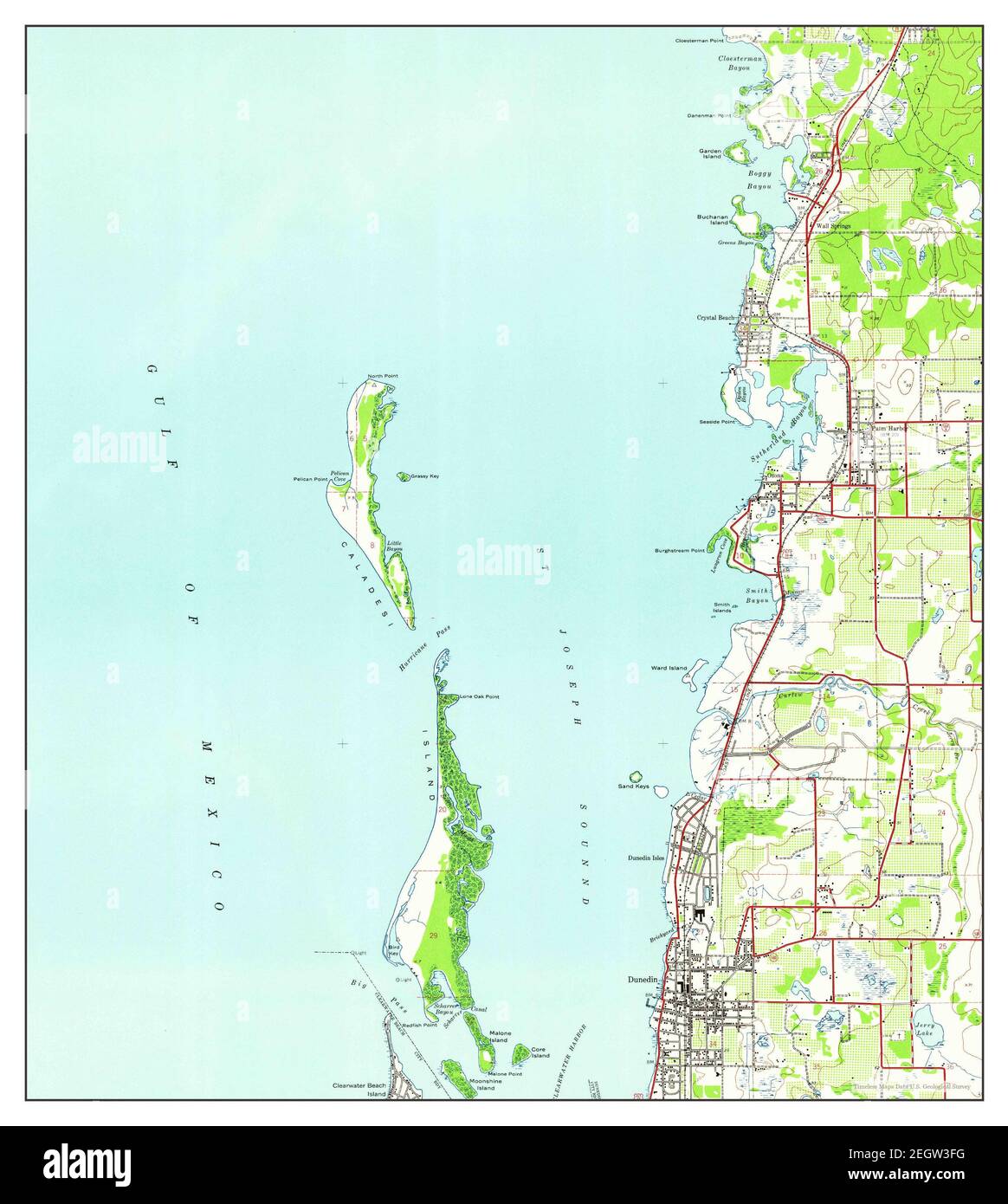 Dunedin Florida map 1943 1 24000 - Dunedin Florida Map 1943 124000 United States Of America By Timeless Maps Data Us Geological Survey 2EGW3FG