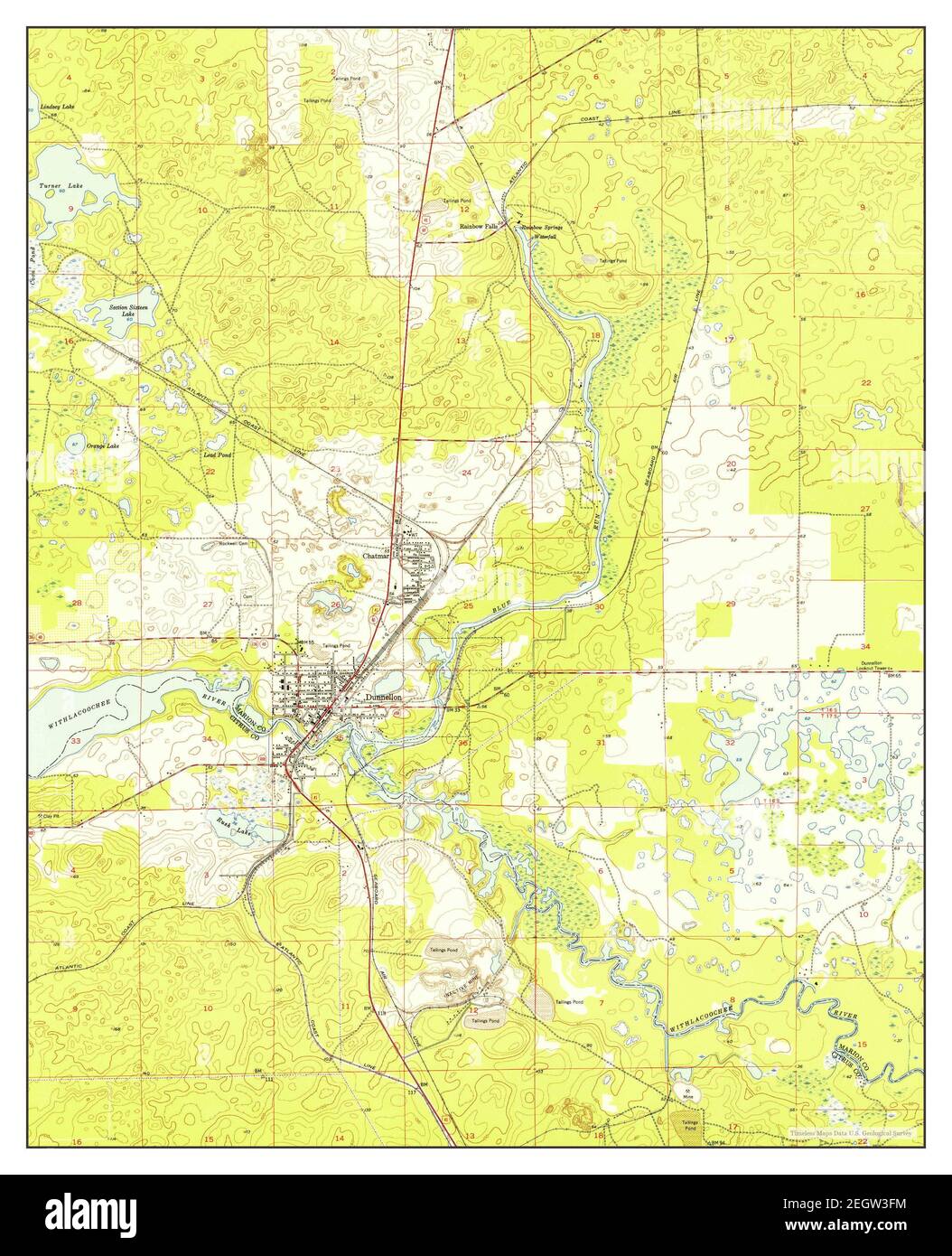 Dunnellon Florida map 1954 1 24000 - Dunnellon Florida Map 1954 124000 United States Of America By Timeless Maps Data Us Geological Survey 2EGW3FM