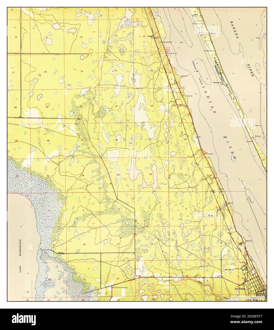 Eau Gallie Florida Map 1951 1 24000 United States Of America By Eau Gallie Florida Map 1951 124000 United States Of America By Timeless Maps Data Us Geological Survey 2EGW3Y7 