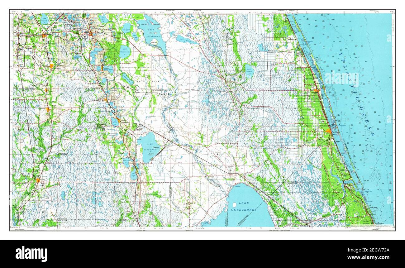 Fort Pierce Florida map 1956 - Fort Pierce Florida Map 1956 1250000 United States Of America By Timeless Maps Data Us Geological Survey 2EGW72A