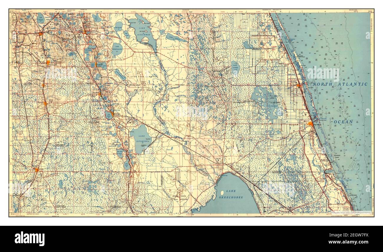 Fort Pierce Florida map 1959 - Fort Pierce Florida Map 1959 1250000 United States Of America By Timeless Maps Data Us Geological Survey 2EGW7FX 