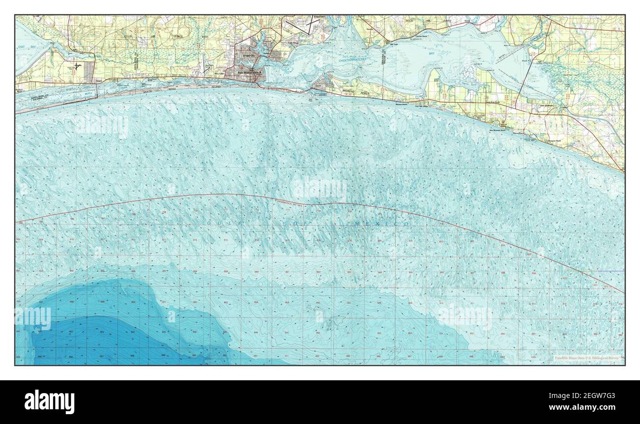 Fort Walton Beach Florida map - Fort Walton Beach Florida Map 1978 1100000 United States Of America By Timeless Maps Data Us Geological Survey 2EGW7G3