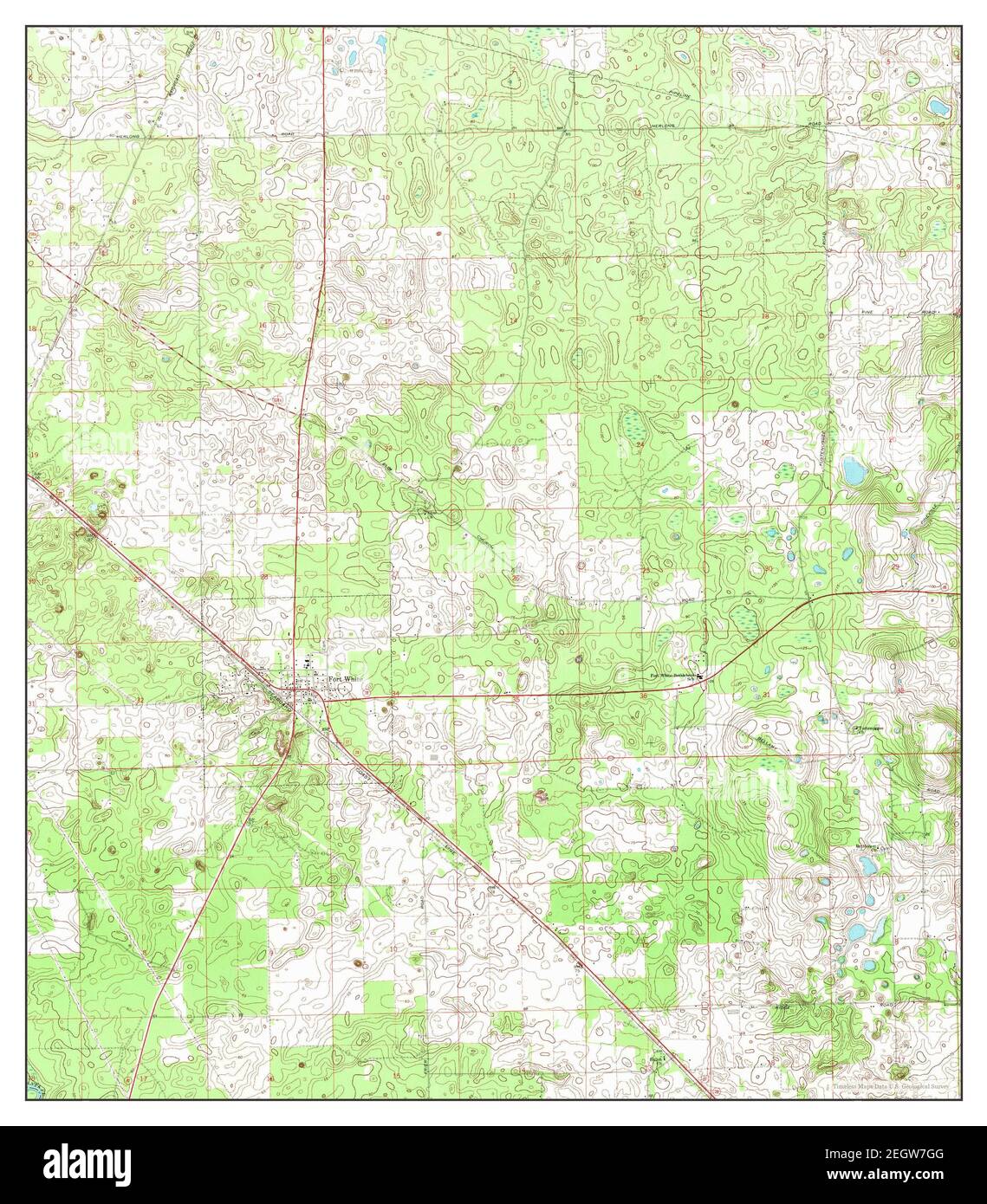 Fort White, Florida, map 1969, 124000, United States of America by