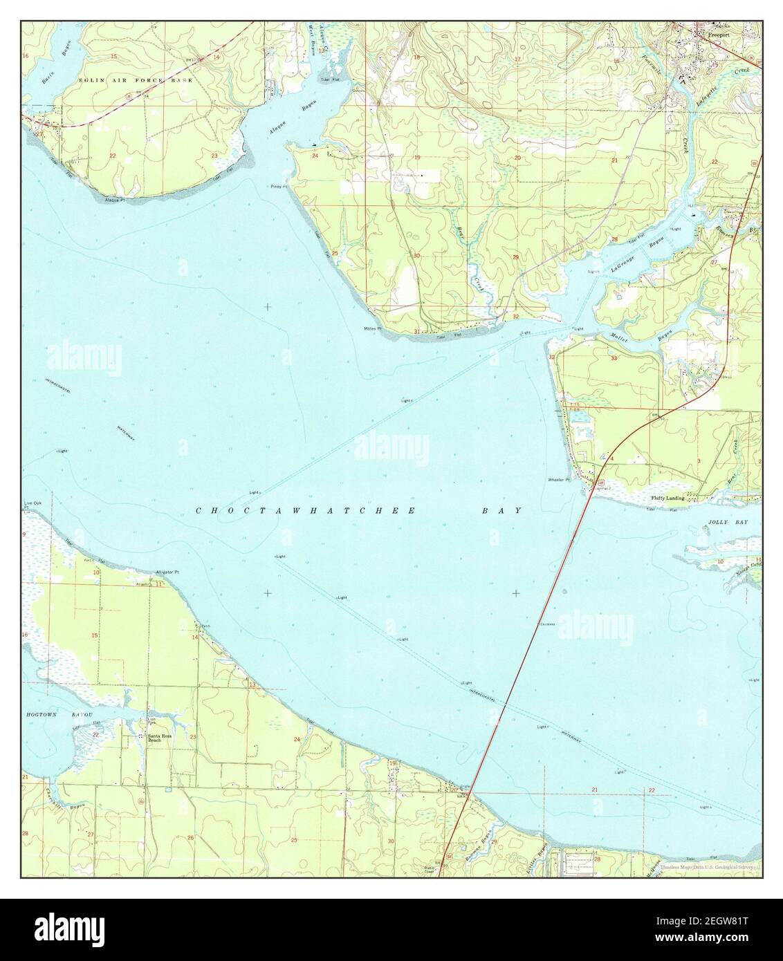 Freeport map hi res stock photography - Freeport Florida Map 1970 124000 United States Of America By Timeless Maps Data Us Geological Survey 2EGW81T 