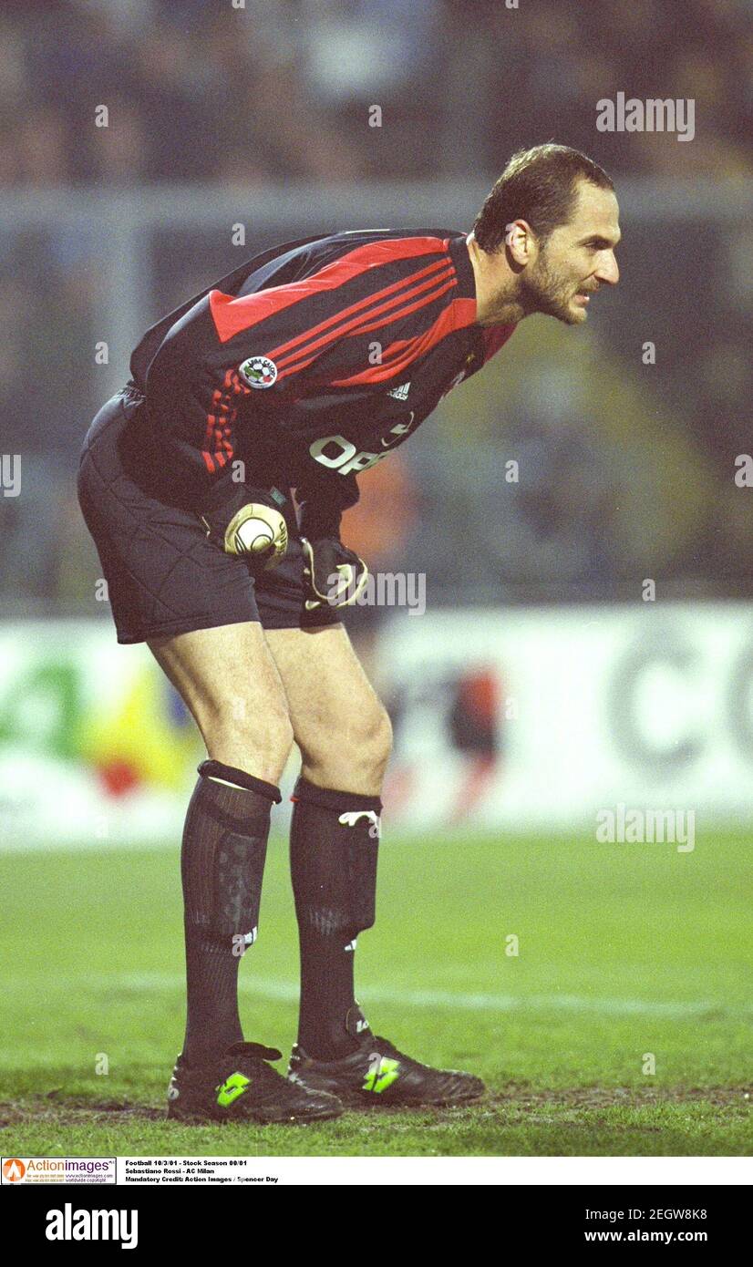 Football 10/3/01 - Stock Season 00/01 Sebastiano Rossi - AC Milan Mandatory  Credit: Action Images / Spencer Day Stock Photo - Alamy