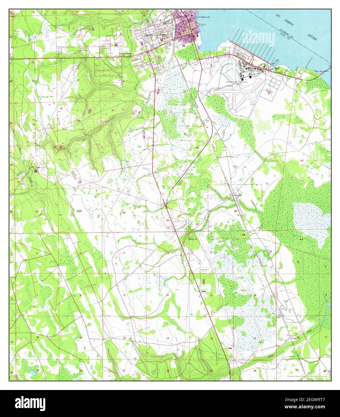 Map of green cove springs Cut Out Stock Images & Pictures Alamy