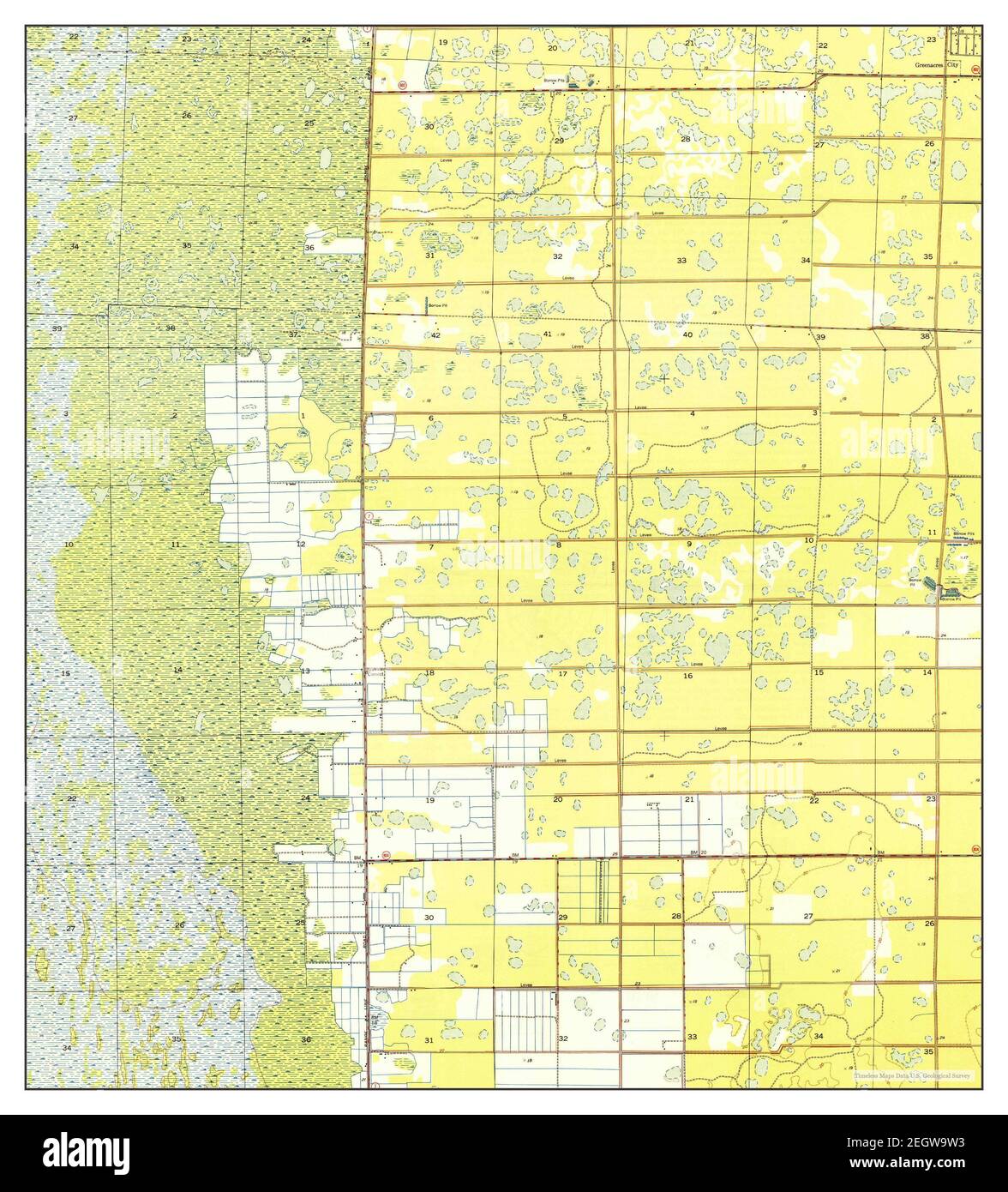 Greenacres City Florida map 1950 - Greenacres City Florida Map 1950 124000 United States Of America By Timeless Maps Data Us Geological Survey 2EGW9W3 