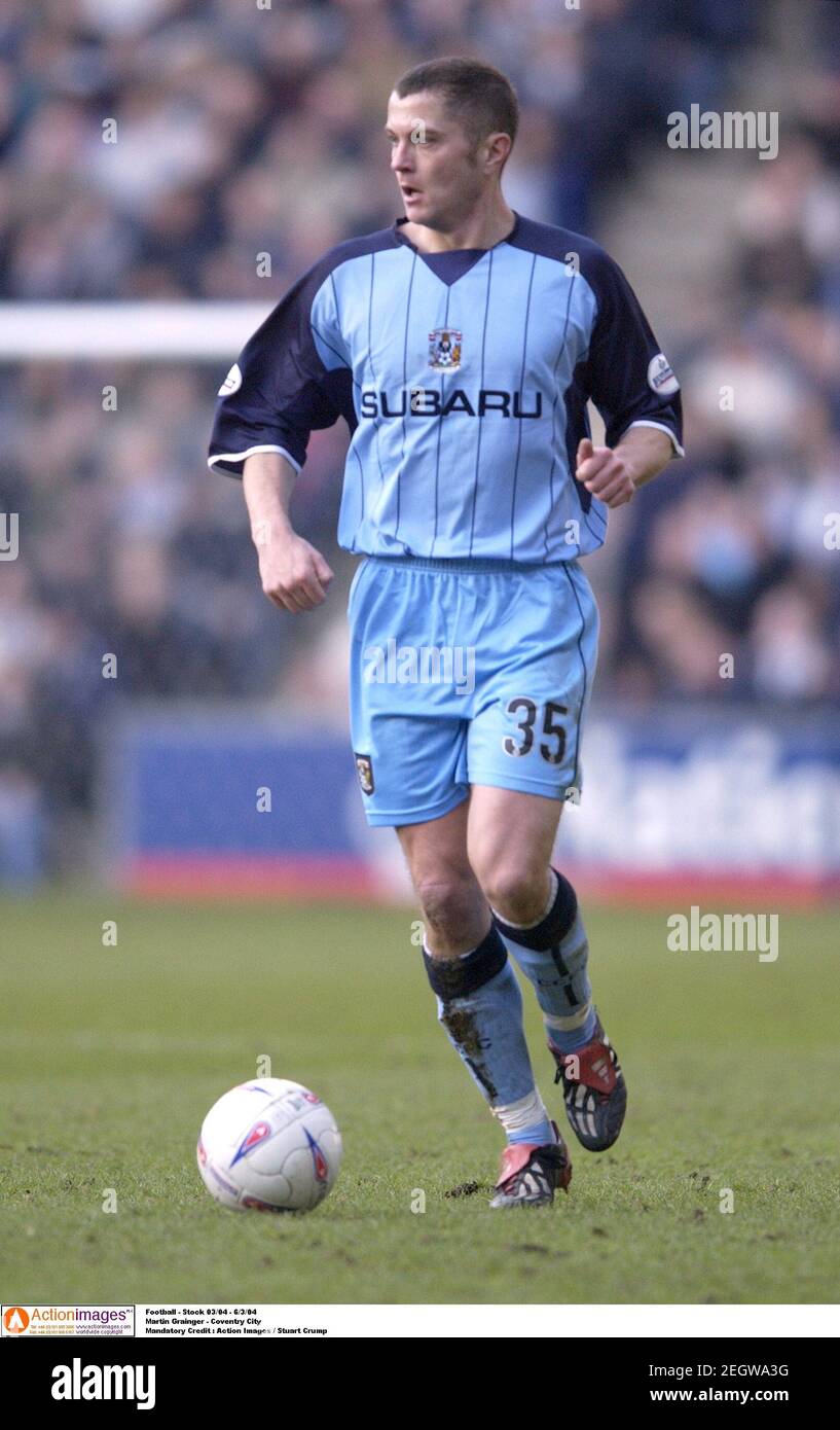 Football Stock 03 04 6 3 04 Martin Grainger Coventry City Mandatory Credit Action Images Stuart Crump Stock Photo Alamy