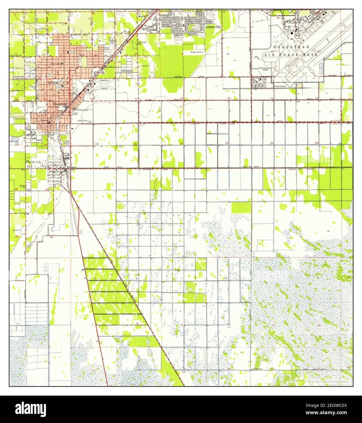 Homestead Florida map 1956 1 24000 - Homestead Florida Map 1956 124000 United States Of America By Timeless Maps Data Us Geological Survey 2EGWCEX