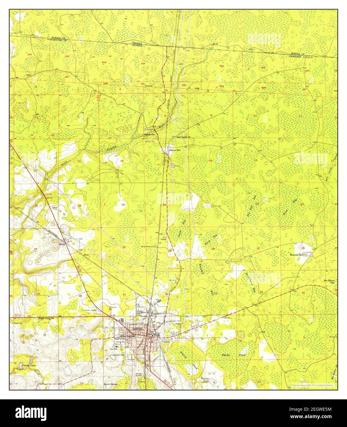 Jasper Florida map 1955 1 24000 - Jasper Florida Map 1955 124000 United States Of America By Timeless Maps Data Us Geological Survey 2EGWE5M 