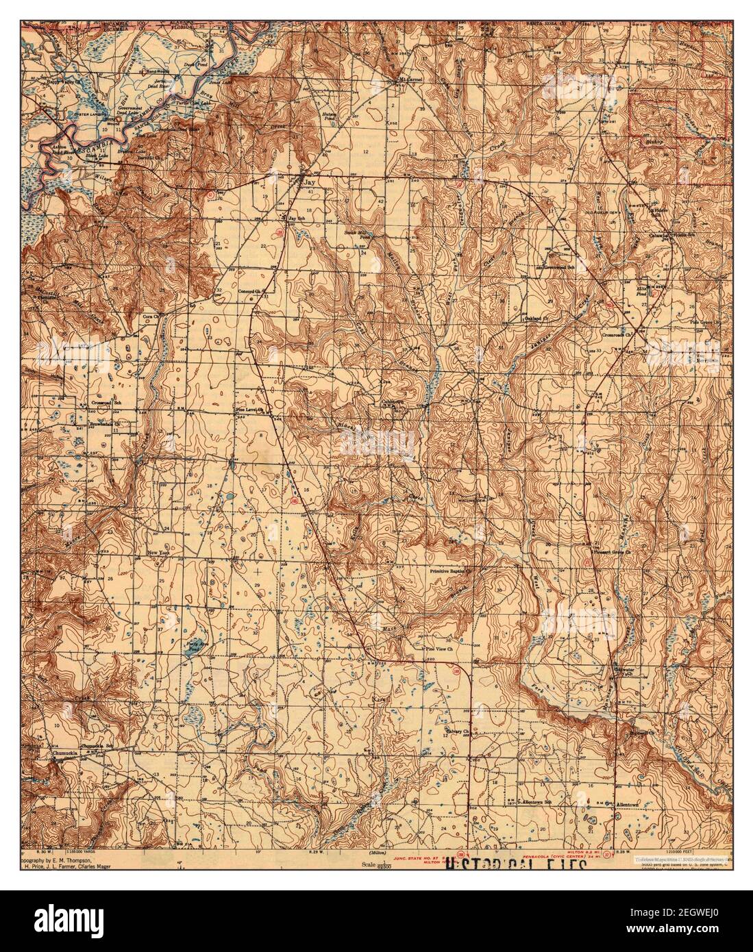 Jay Florida map 1943 1 62500 - Jay Florida Map 1943 162500 United States Of America By Timeless Maps Data Us Geological Survey 2EGWEJ0 