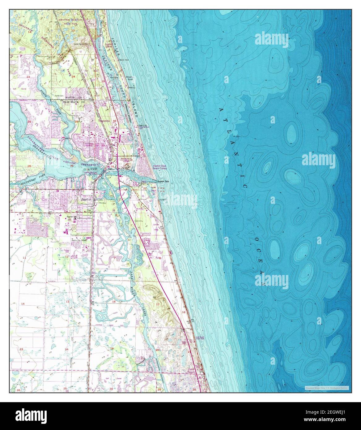 Jupiter Florida map 1948 1 24000 - Jupiter Florida Map 1948 124000 United States Of America By Timeless Maps Data Us Geological Survey 2EGWEJ1