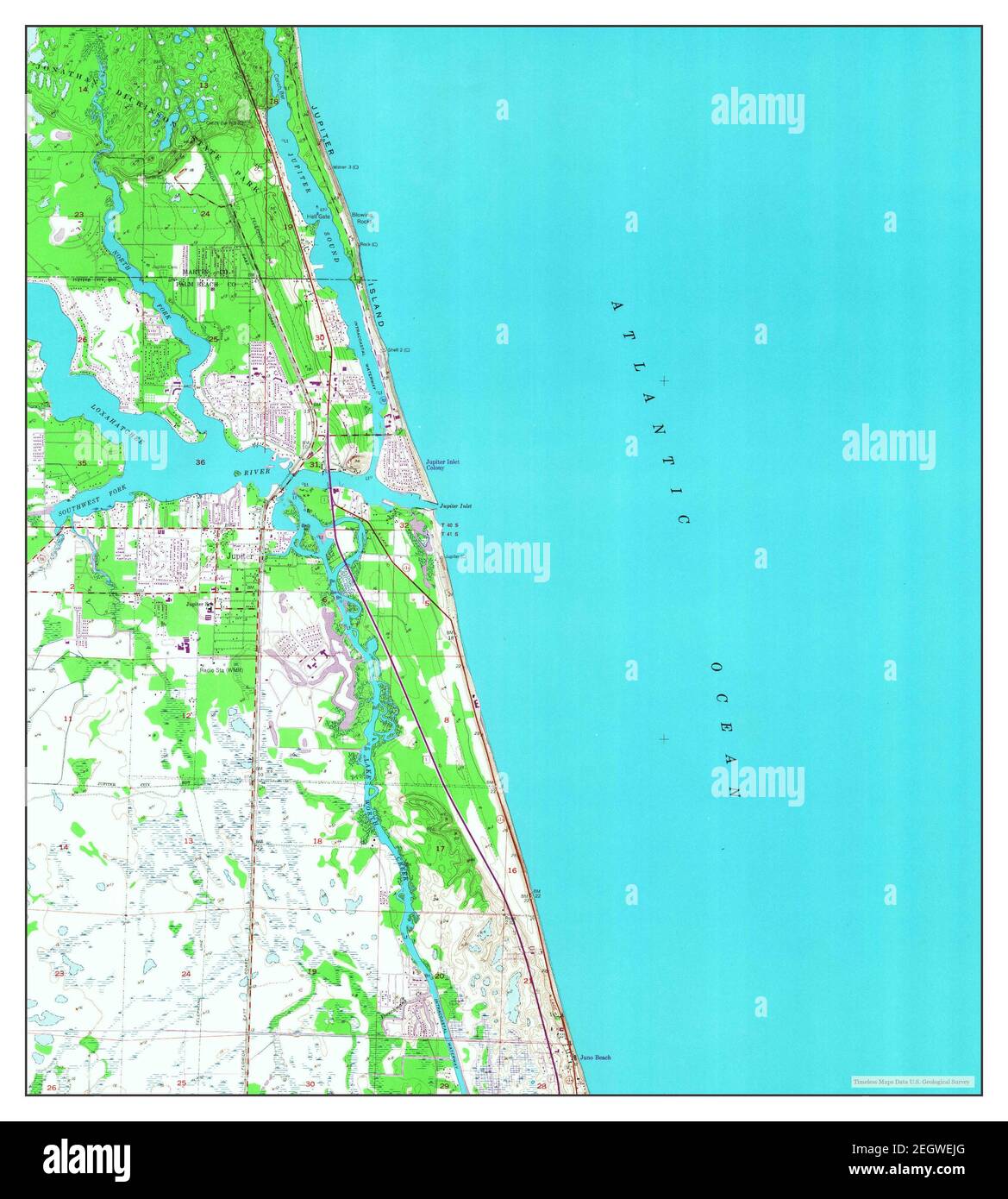 Jupiter Florida map 1948 1 24000 - Jupiter Florida Map 1948 124000 United States Of America By Timeless Maps Data Us Geological Survey 2EGWEJG